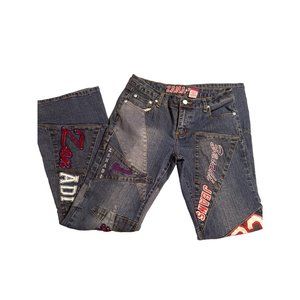 Vintage Zanadi 83 Patch Jeans NYC Dark Wash Size 9